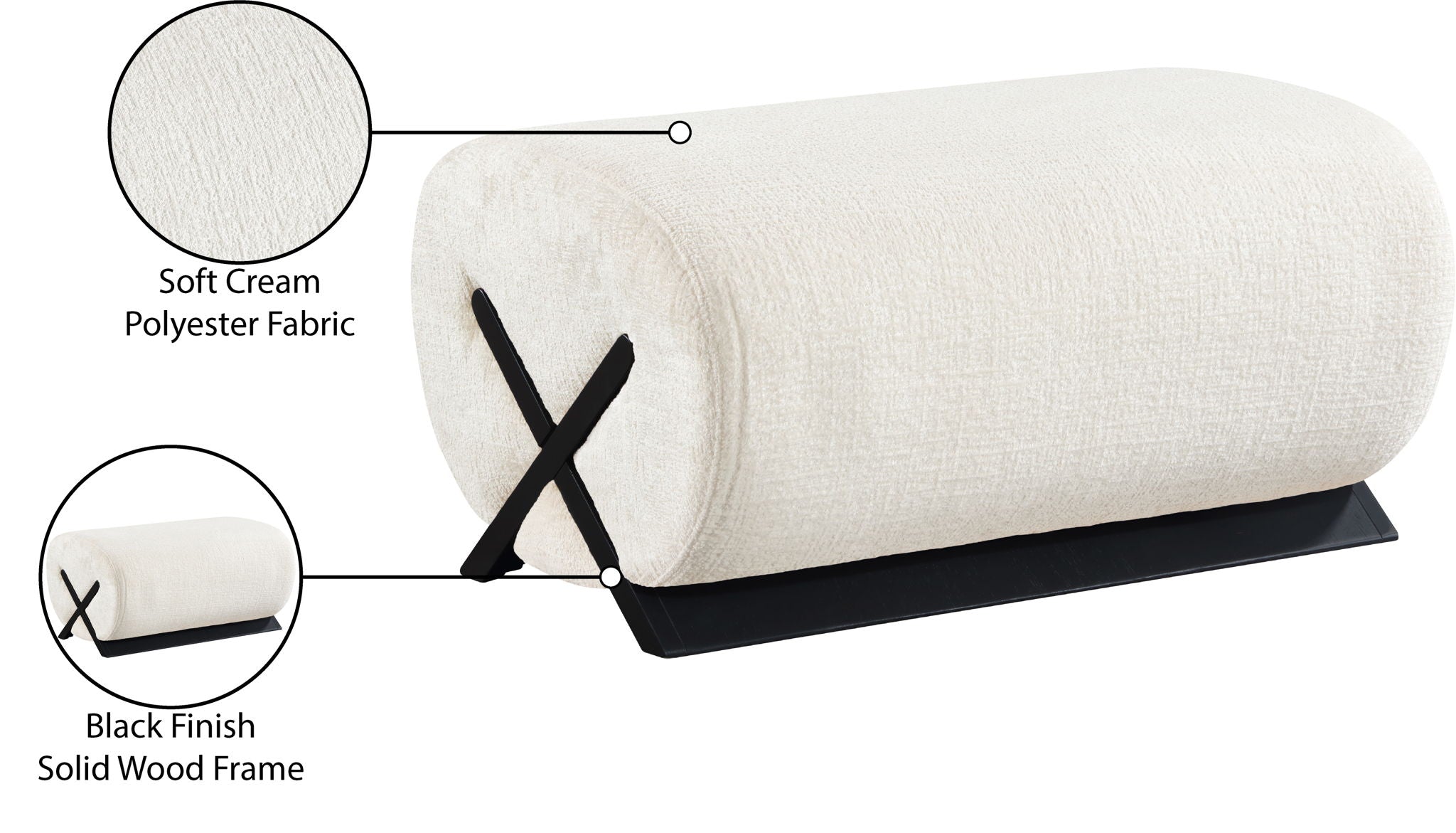 Akira - Upholstered Ottoman