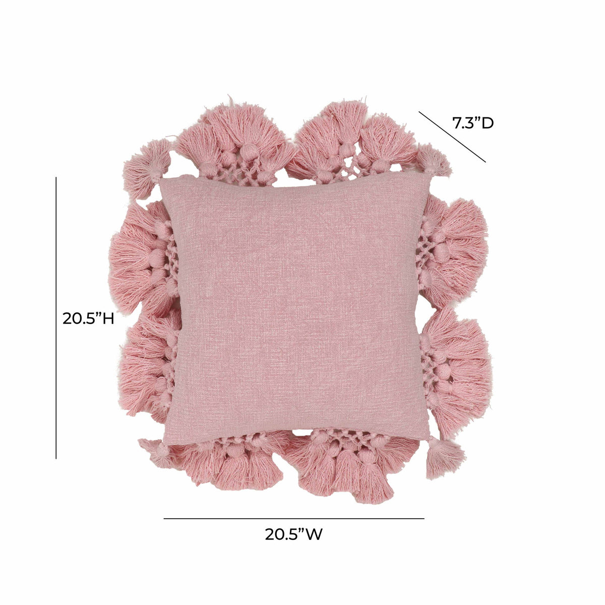Stone Washed - Cotton Tasseled Pillow