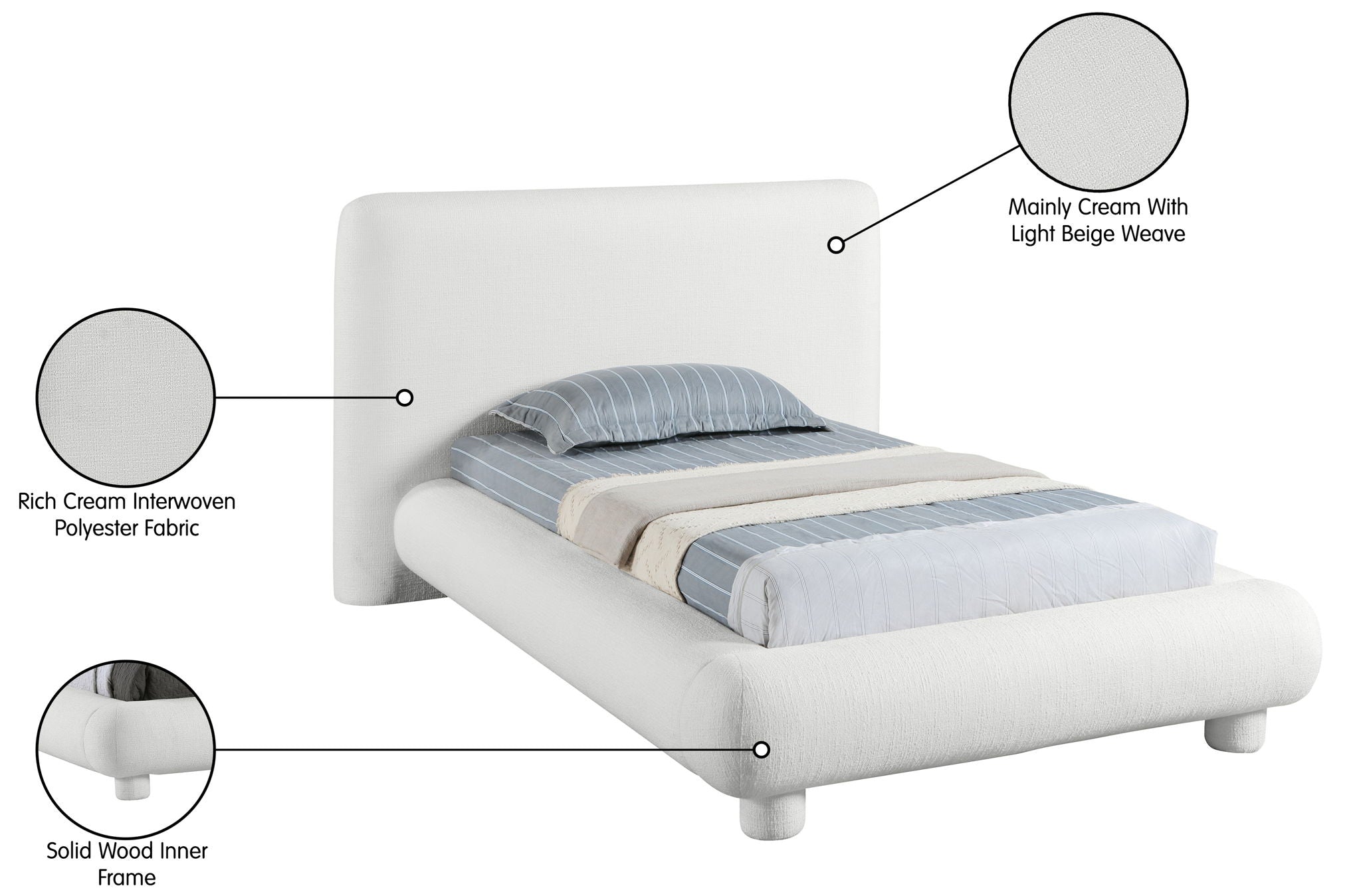 Blair - Polyester Upholstered Bed
