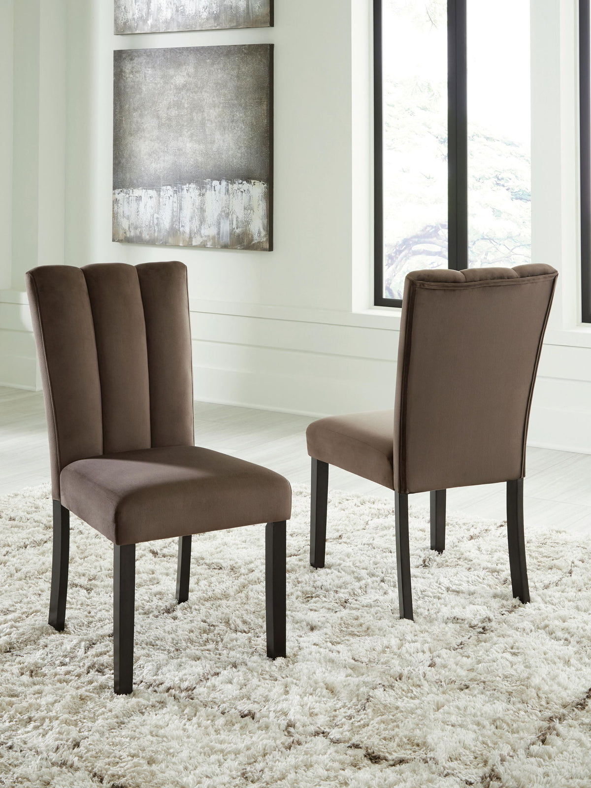 Jeshina - Dining Upholstered Side Chair (Set of 2) - Mocha