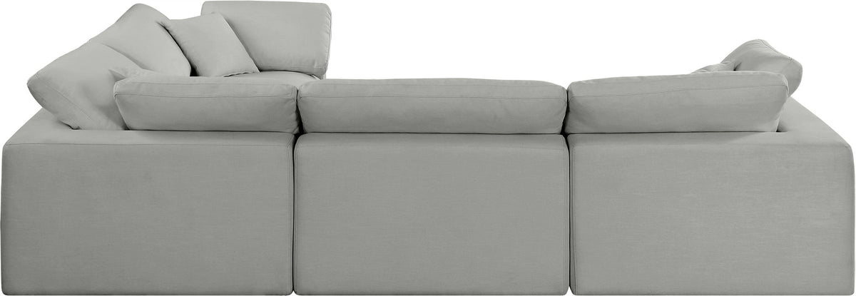 Comfy - 4 Piece Linen Fabric Modular Sectional