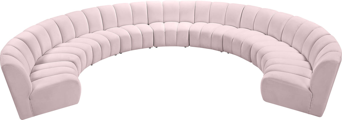 Infinity - 9 Piece Velvet Modular Sectional