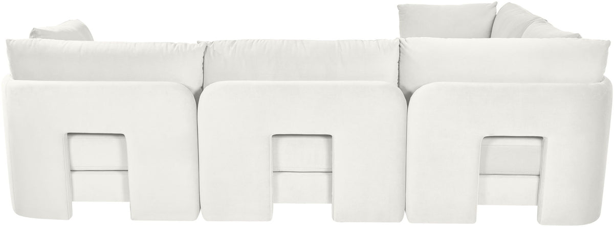 Hammond - Velvet Performance Fabric Upholstered 4 Piece Sectional