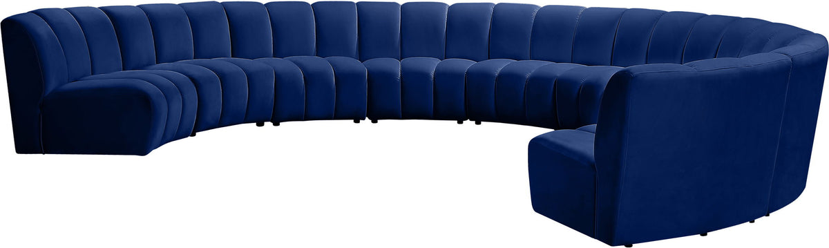 Infinity - 9 Piece Velvet Modular Sectional