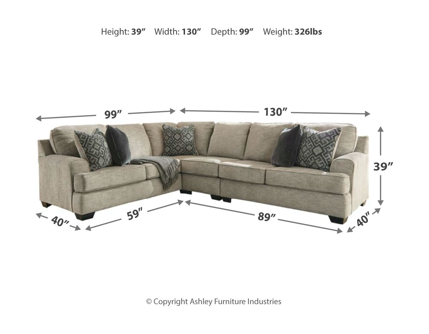Bovarian - 4 Piece Sectional Set