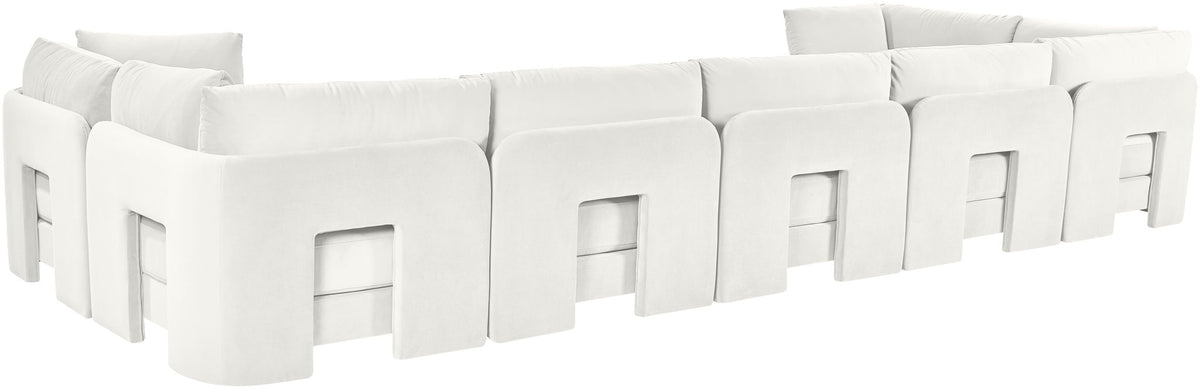 Hammond - Velvet Performance Fabric Upholstered 7 Piece U-Shaped Sectional