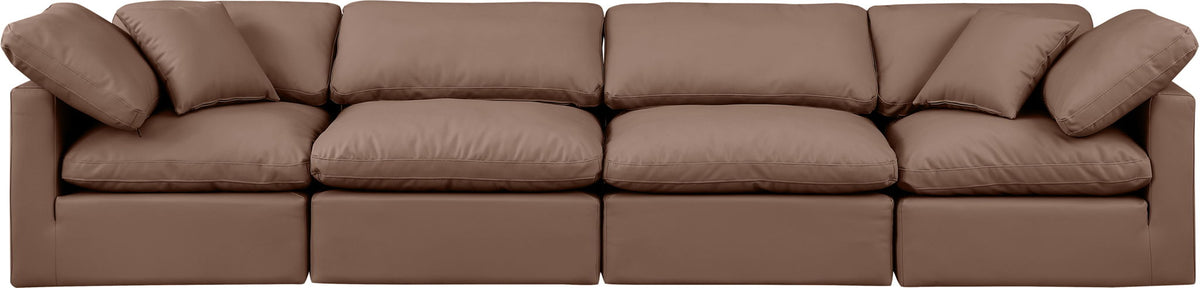 Indulge - Faux Leather 4 Seat Modular Sofa