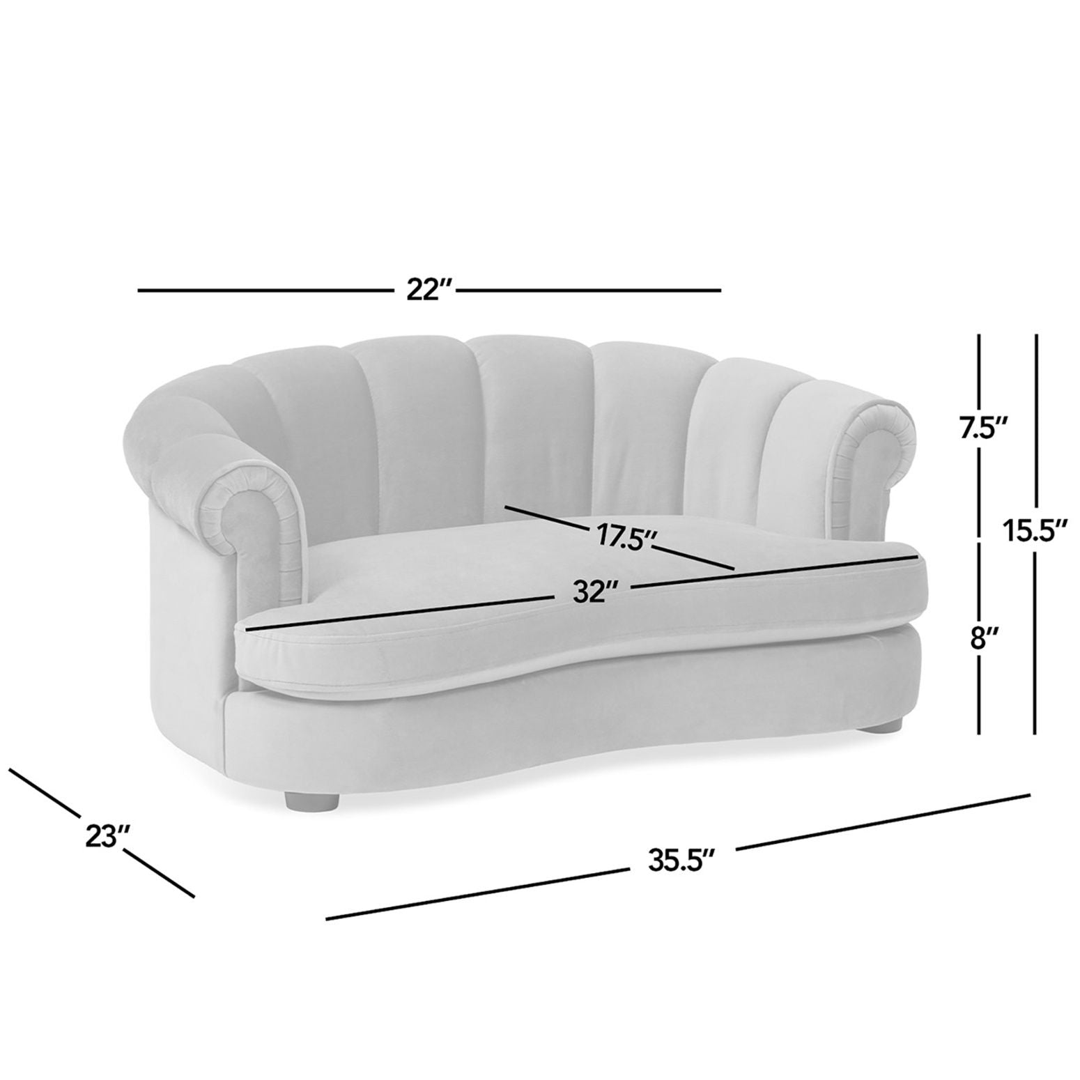 Halle - Rolled Arm Dog Sofa Bed