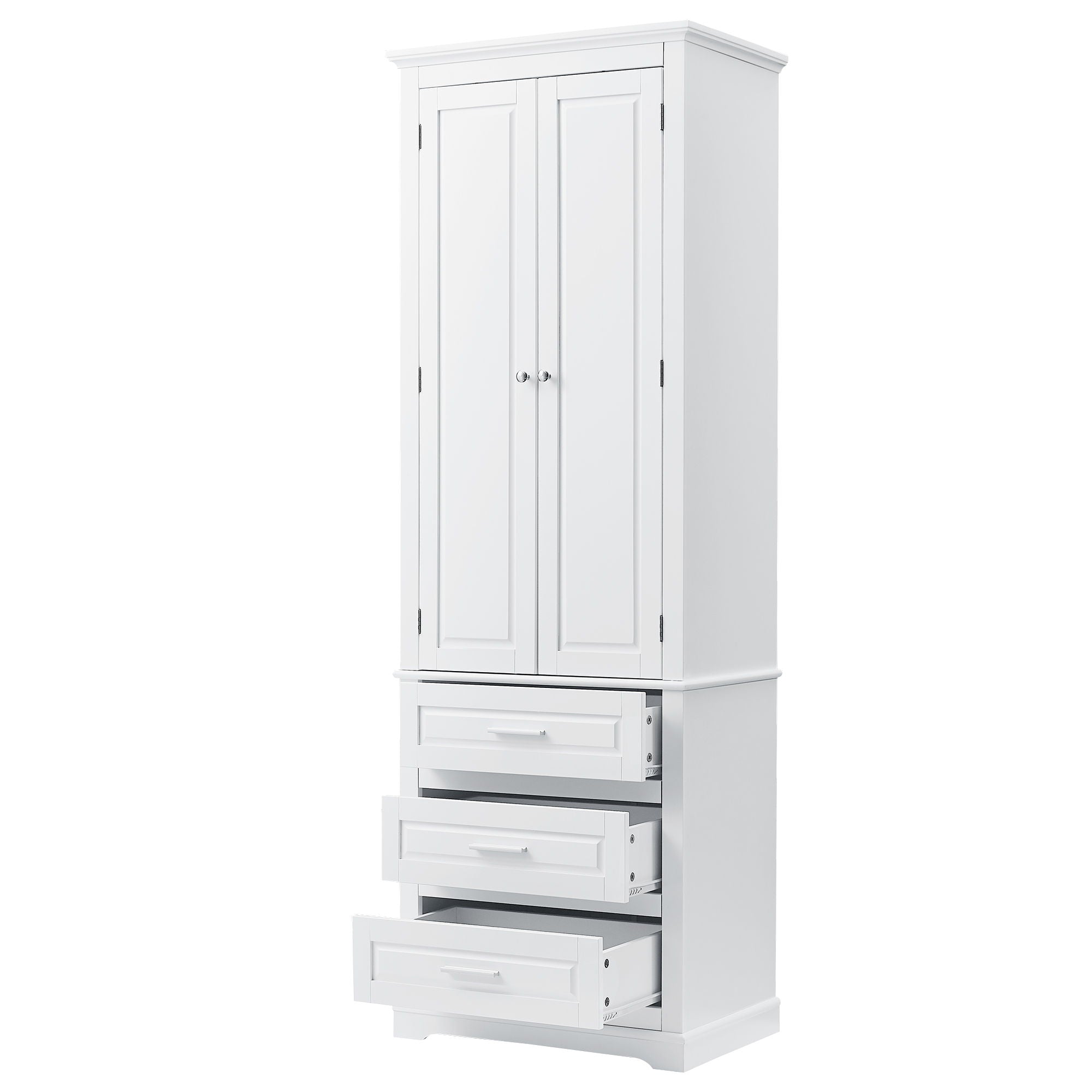 Storage Cabinet With 3 Drawers For Bathroom