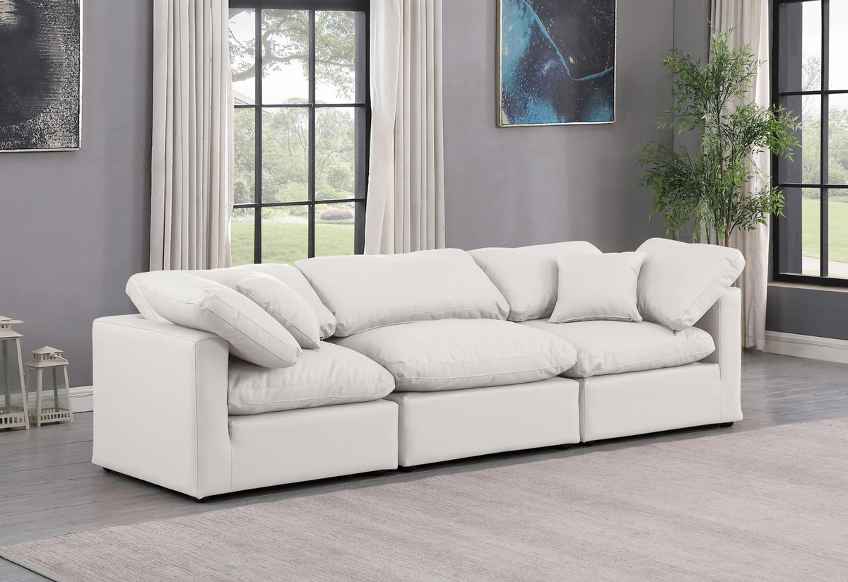 Indulge - Faux Leather 3 Seat Modular Sofa