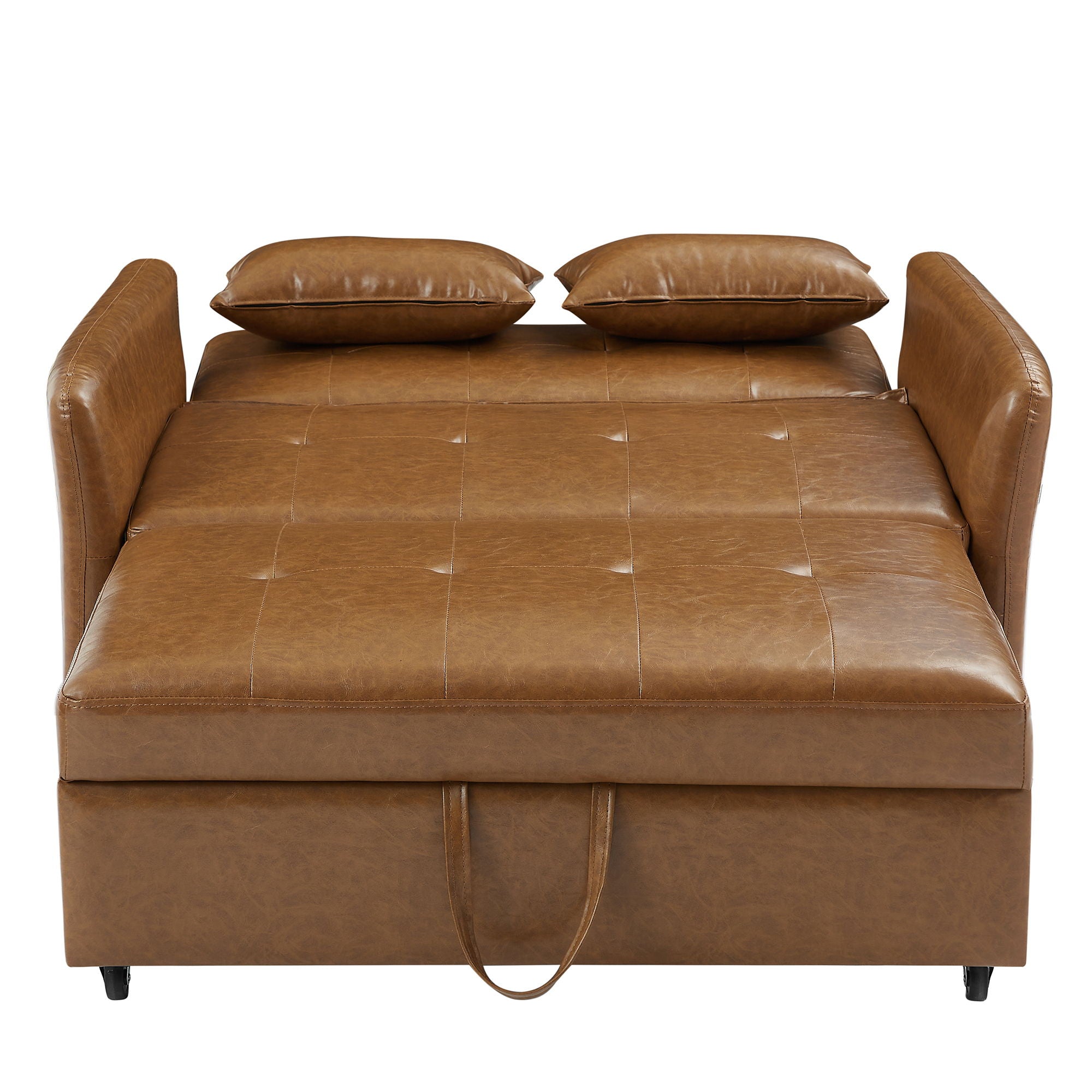 Convertible Sleeper Sofa Bed With 3 USB Ports