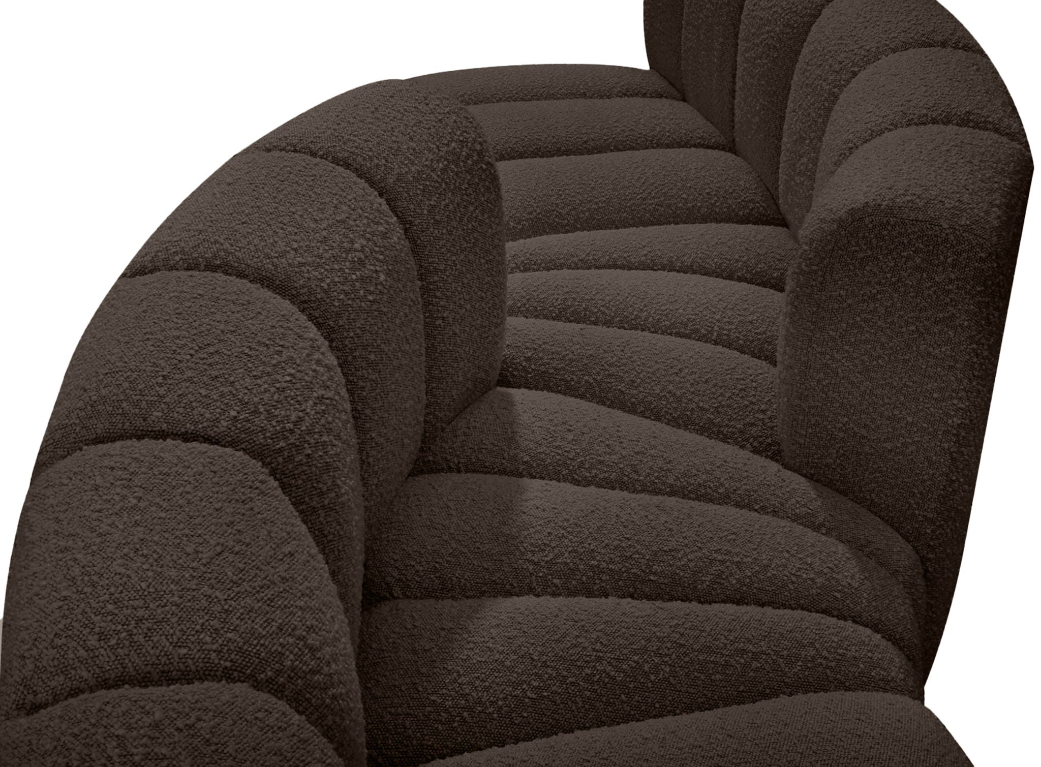 Arc - Boucle Fabric 4 Piece Sofa