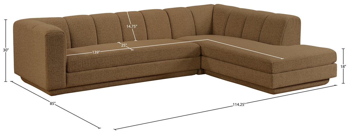 Modari - Sectional - Brown