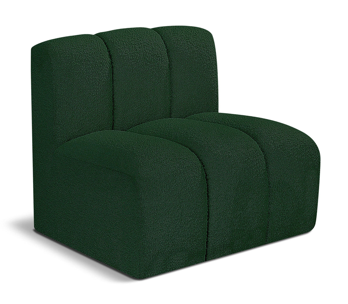 Arc - Boucle Fabric Straight Chair