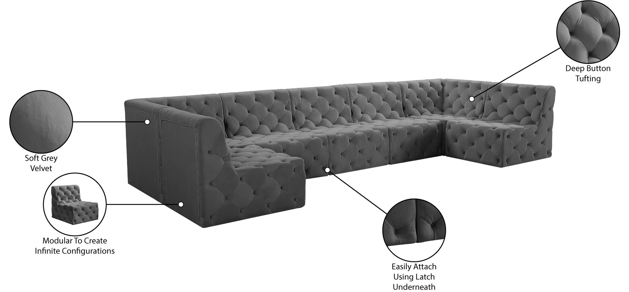 Tuft - 7 Piece Modular Sectional