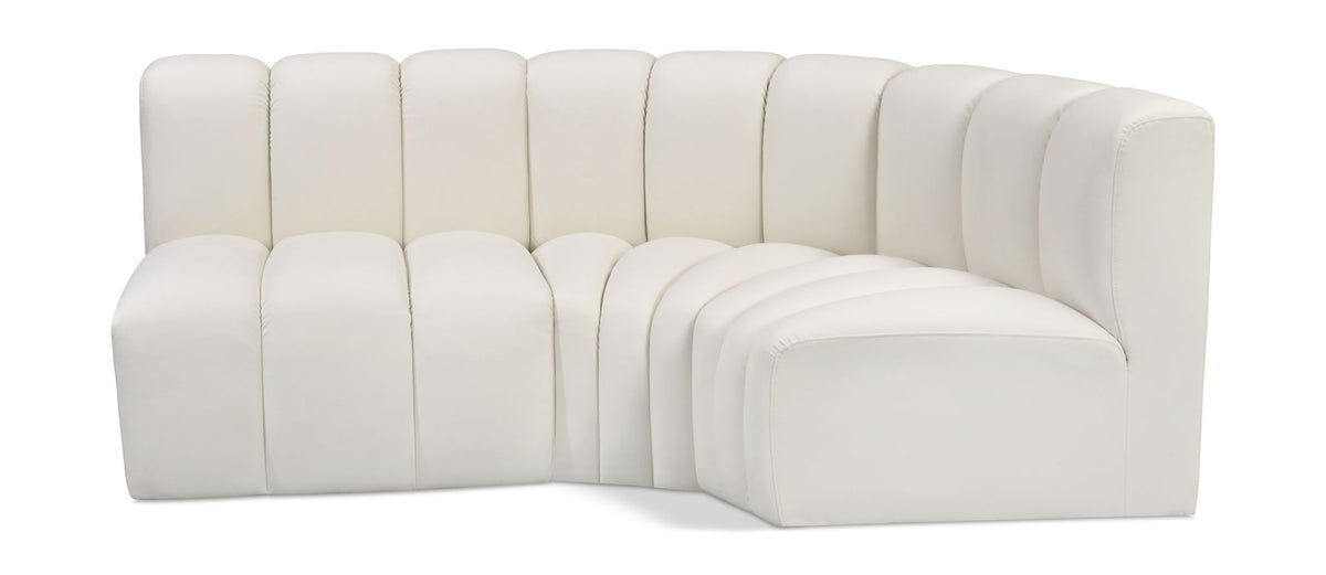 Arc - Faux Leather 3 Piece Sofa