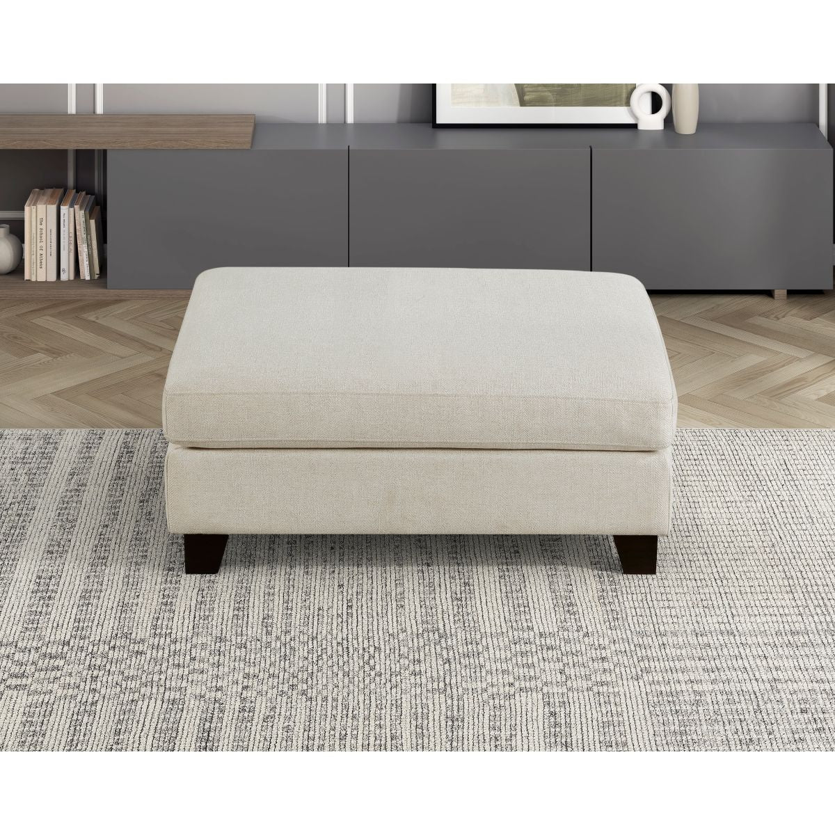 Zeke - Ottoman - Ivory