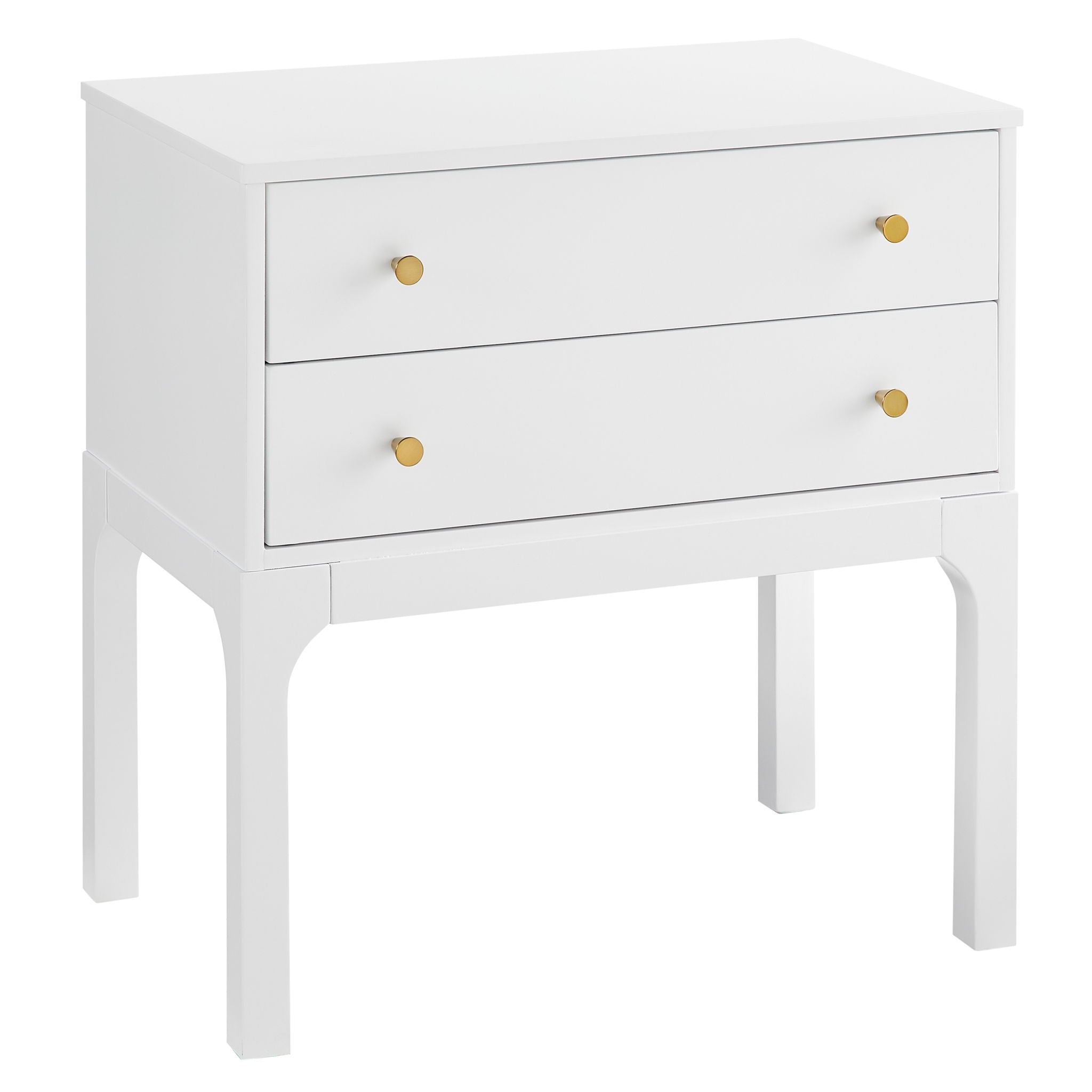 Alonso - 2 Drawer Nightstand - White