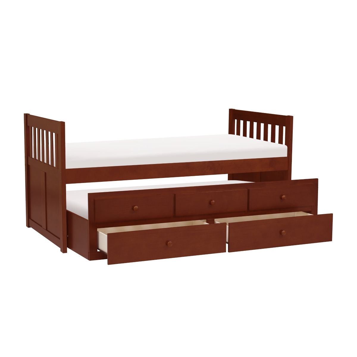 Rowe - Twin/Twin Trundle Bed - Cherry