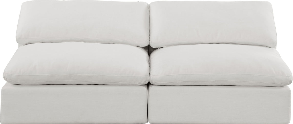 Comfy - Linen Modular Armless Sofa 2 Seats