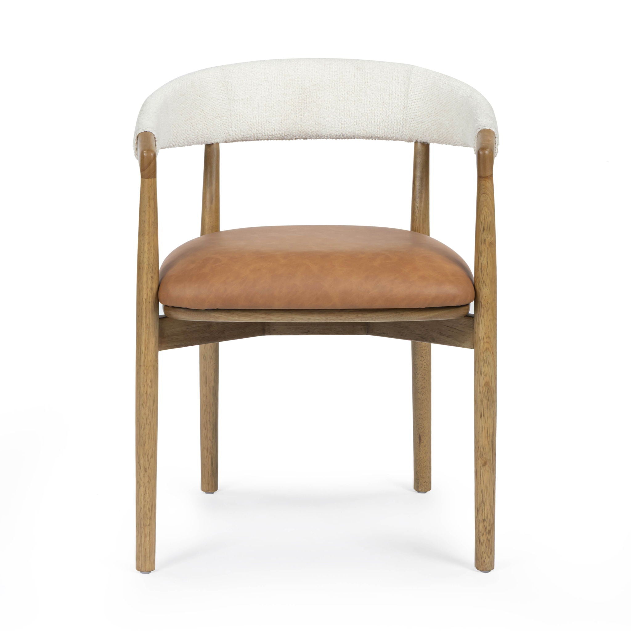 Vina - Dining Chair - Cognac / Cream