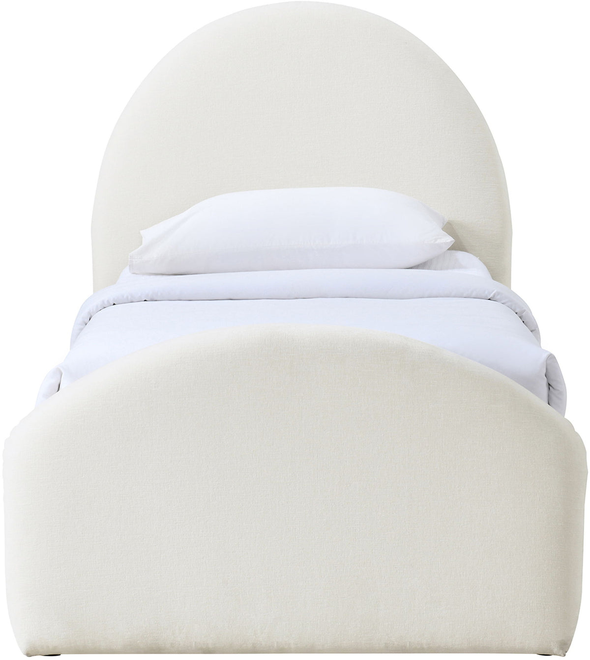 Andaz - Chenille Fabric Upholstered Trundle Bed