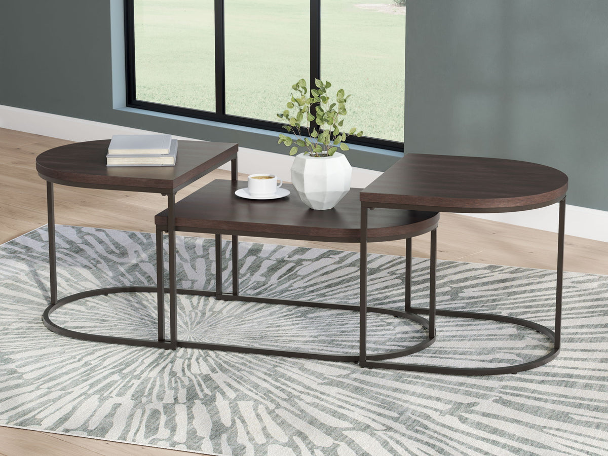 Vanmore - Occasional Table Set (Set of 3) - Dark Brown