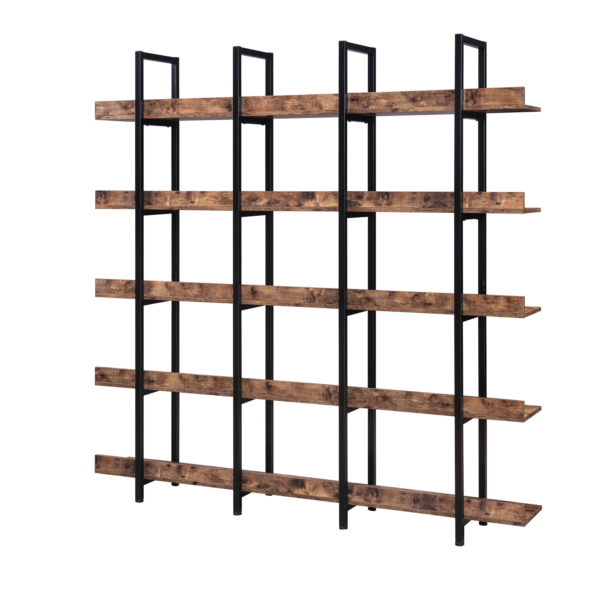 Vintage Industrial 5 Tier Bookcase