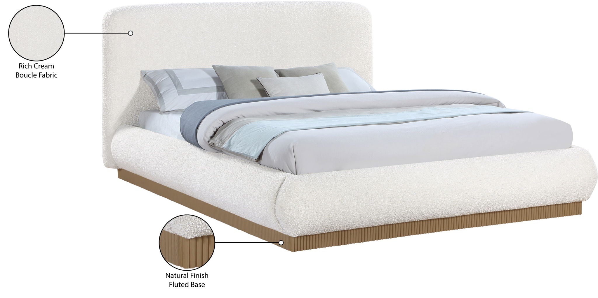 Rigby - Bed With Natural Base