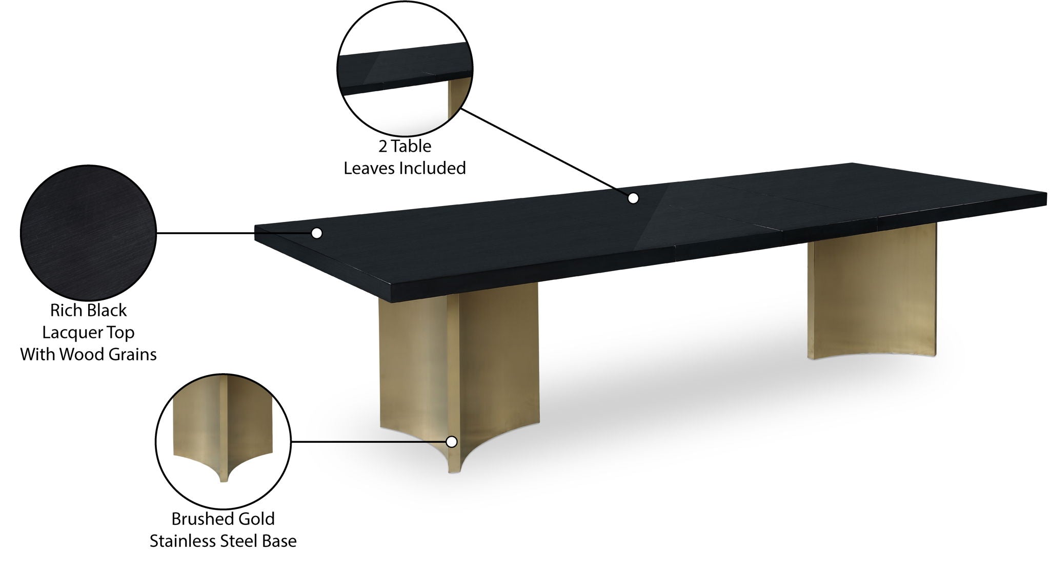 Immerse - Dining Table - Black