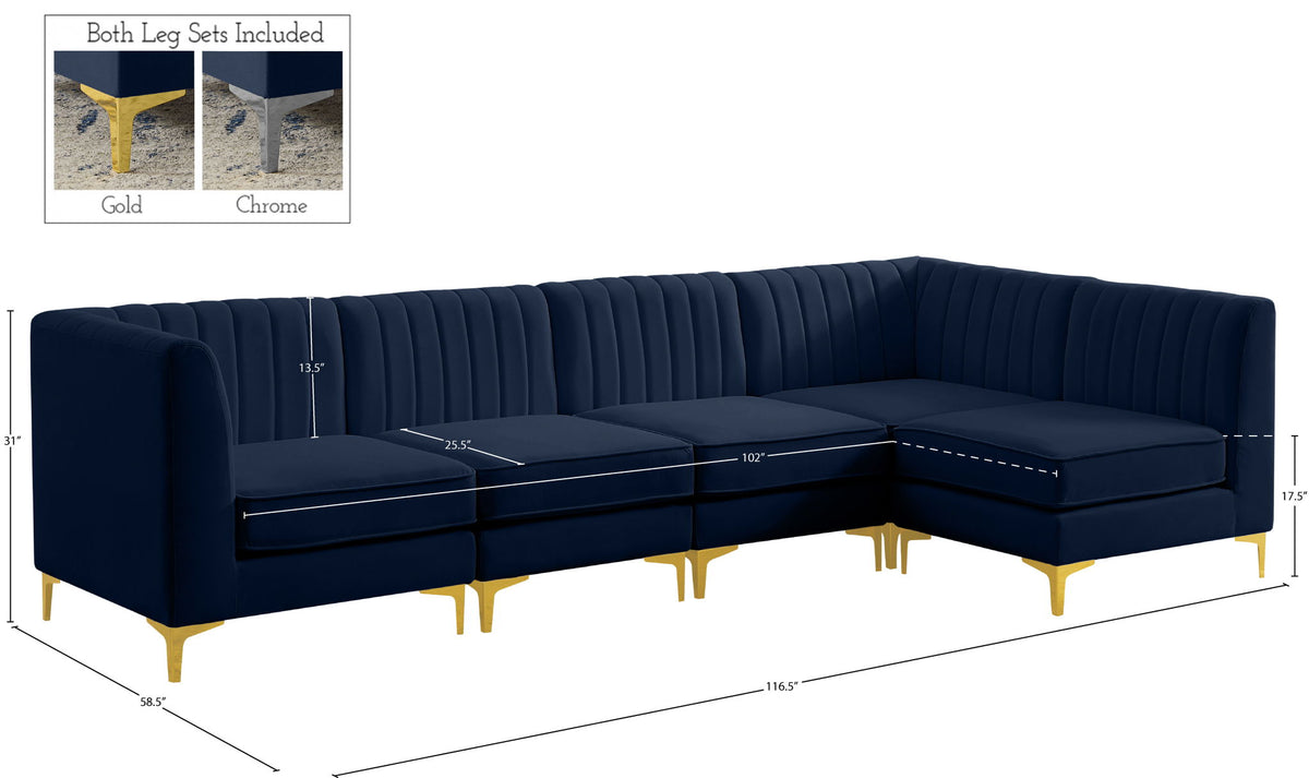 Alina - 5 Piece Modular Sectional