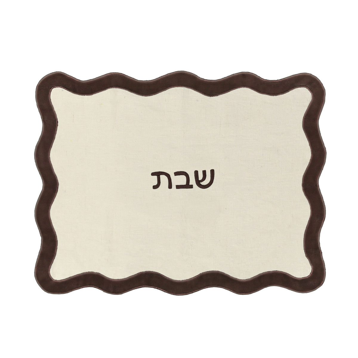 Organic Cotton / Linen Wavy Challah Cover