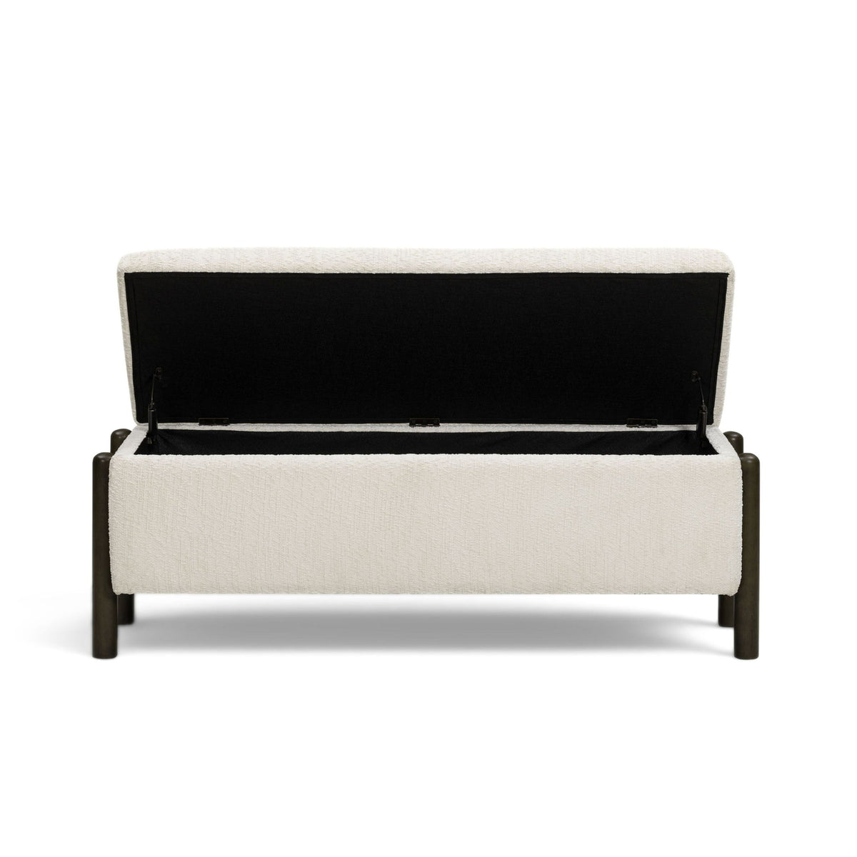 Abby - Nubby Fabric Storage Bench