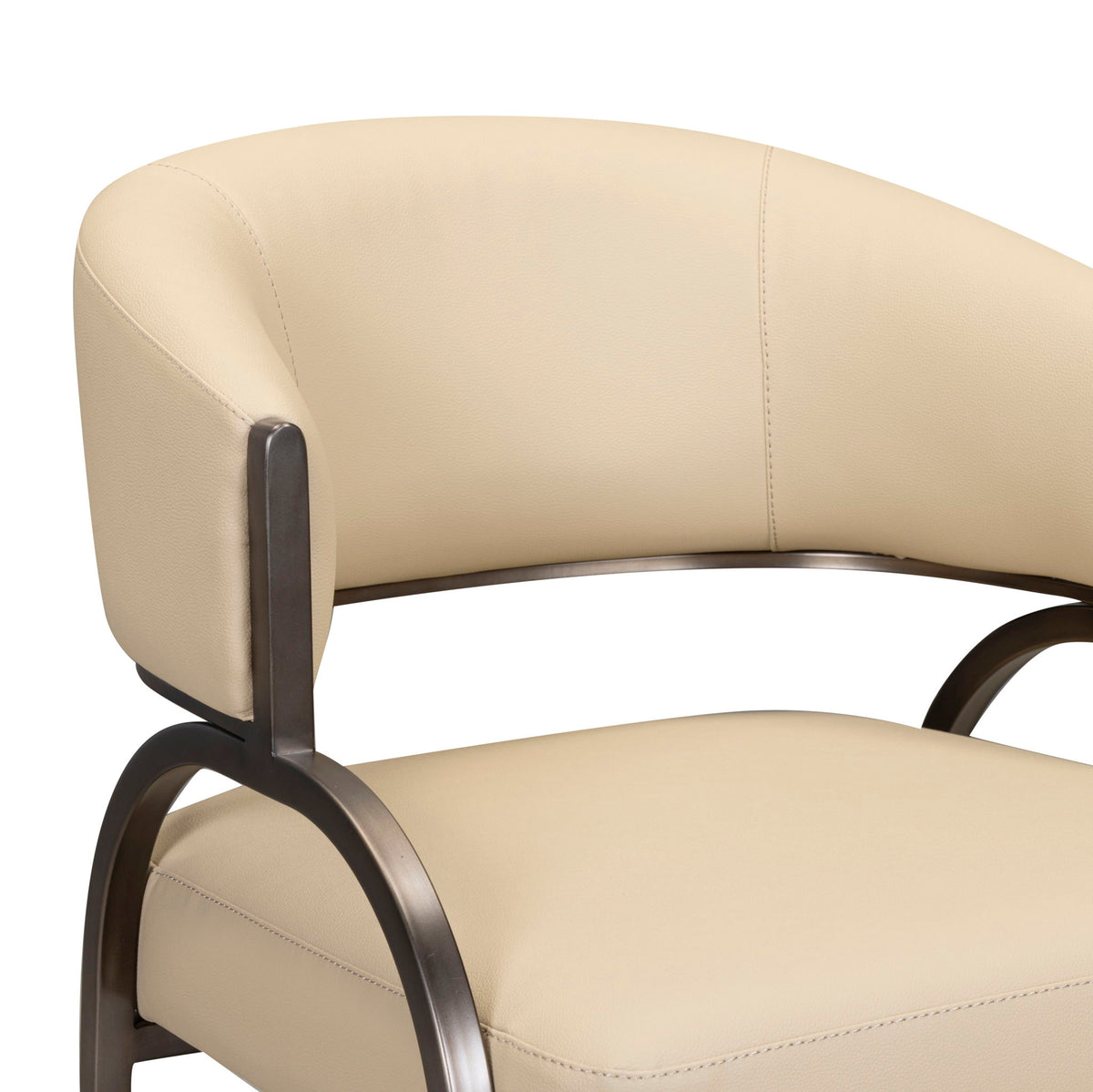 Tatum - Performance Vegan Leather Dining Chair - Taupe