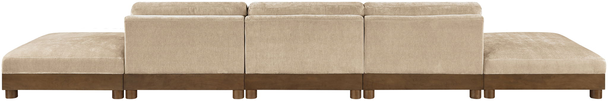 Turin - Chenille Fabric Upholstered Modular Sectional - Beige