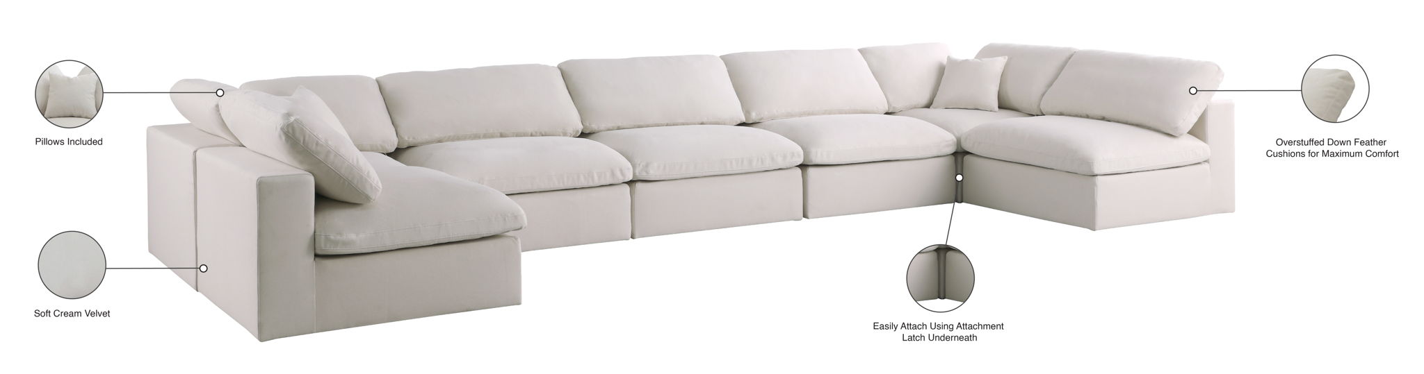 Plush - 7 Piece Modular Sectional