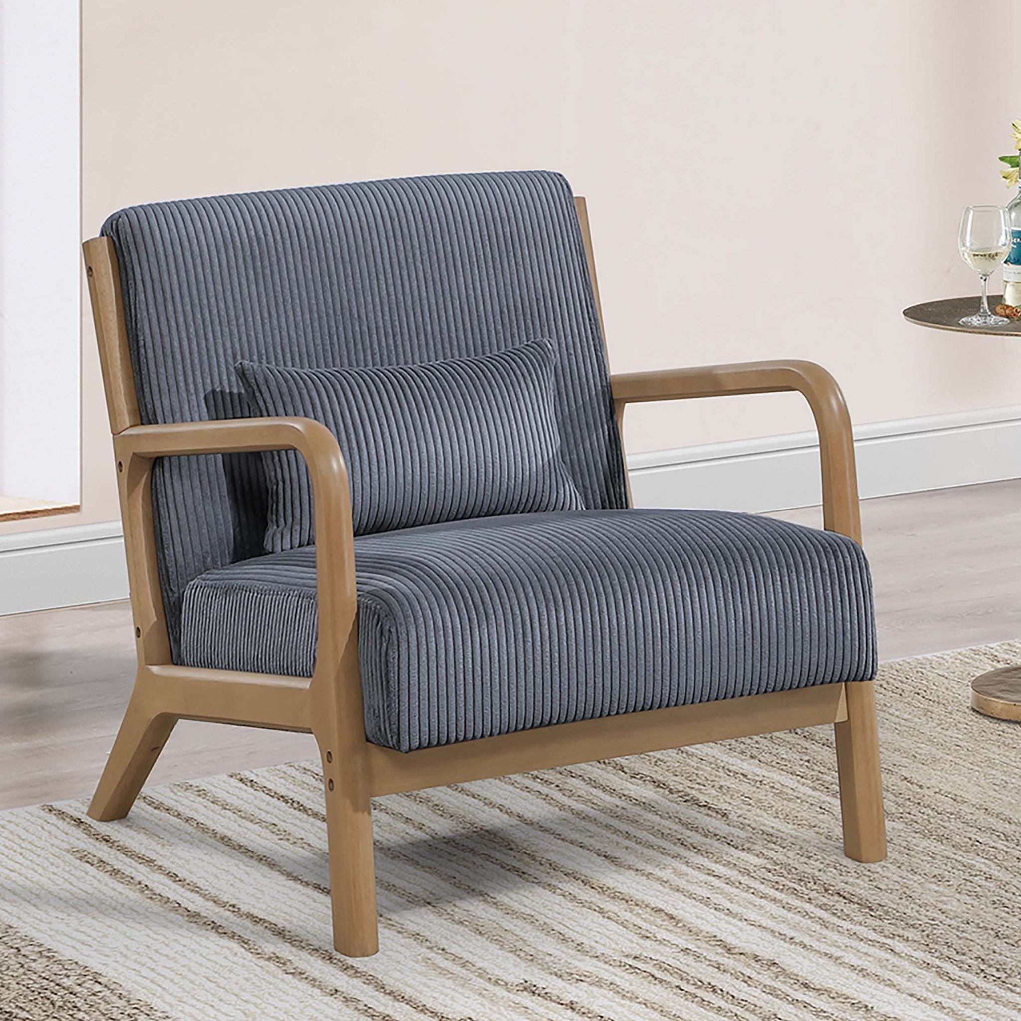 Accent Chair With Plush Cushion