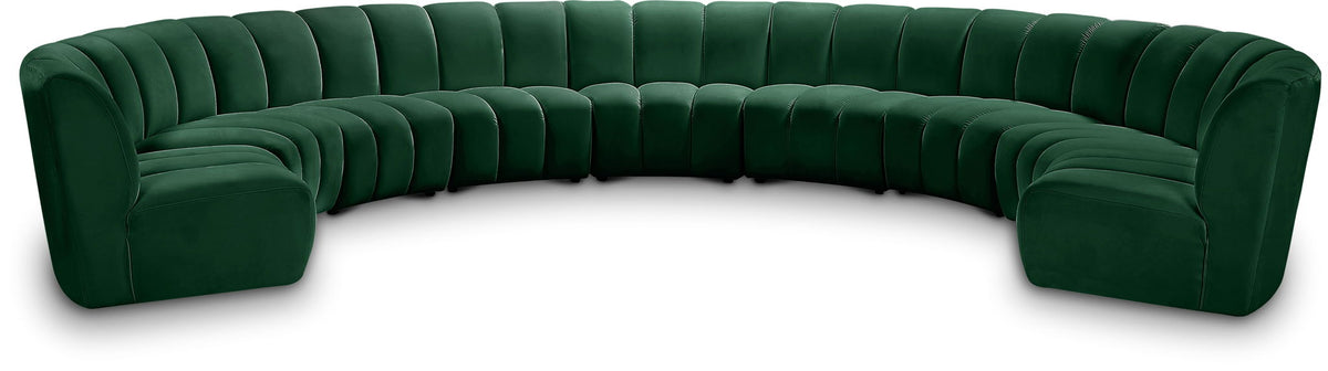 Infinity - 9 Piece Velvet Modular Sectional
