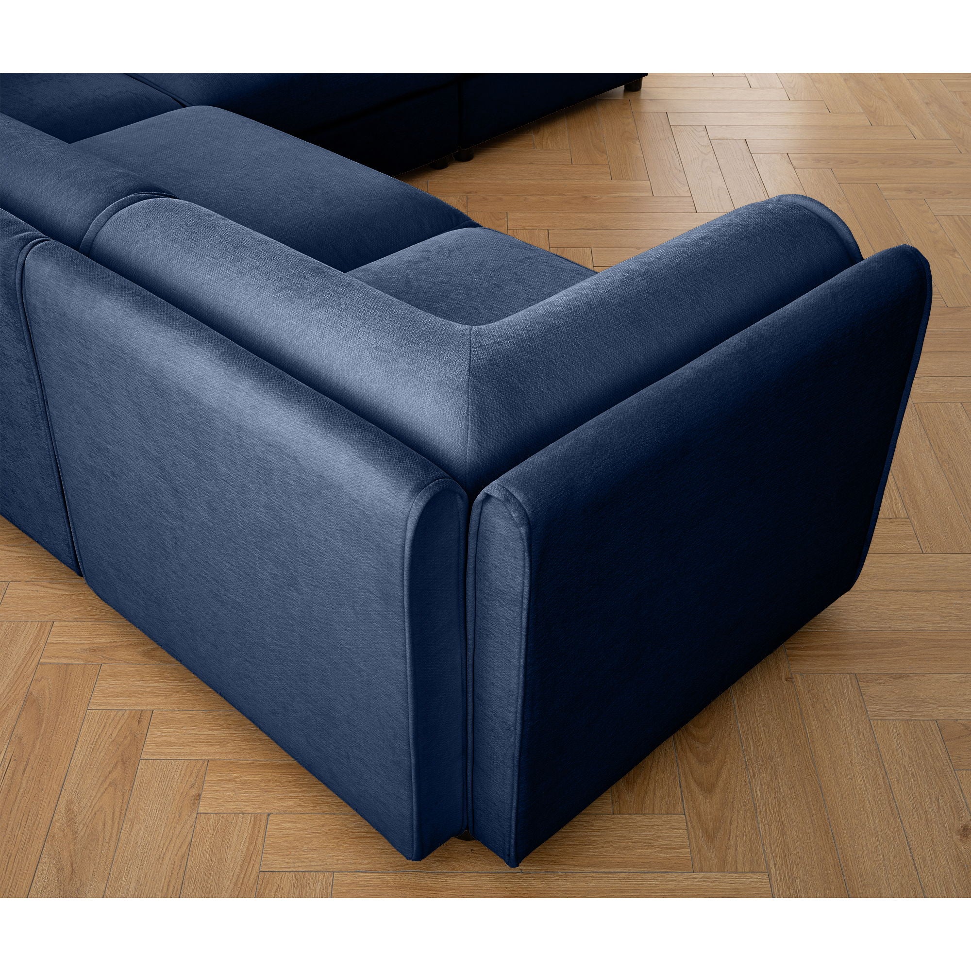 Contemporary Elegant Sofa With Storage And Ottoman