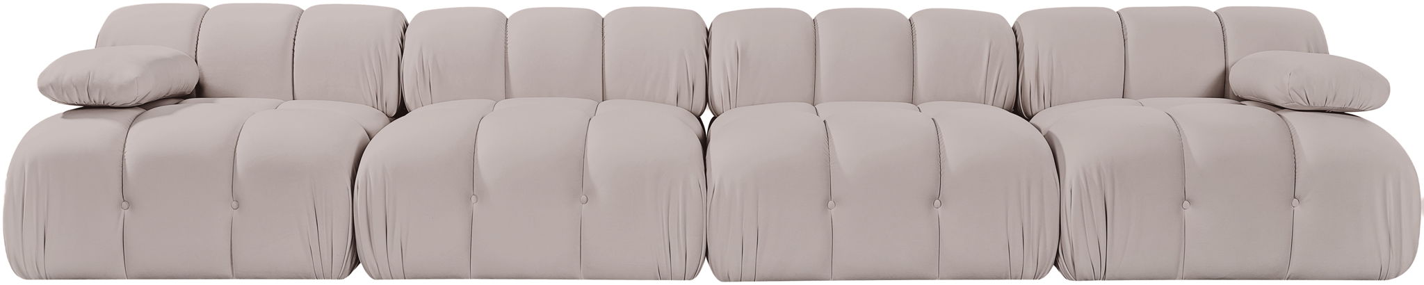 Orin - Velvet 4 Piece Modular Sofa