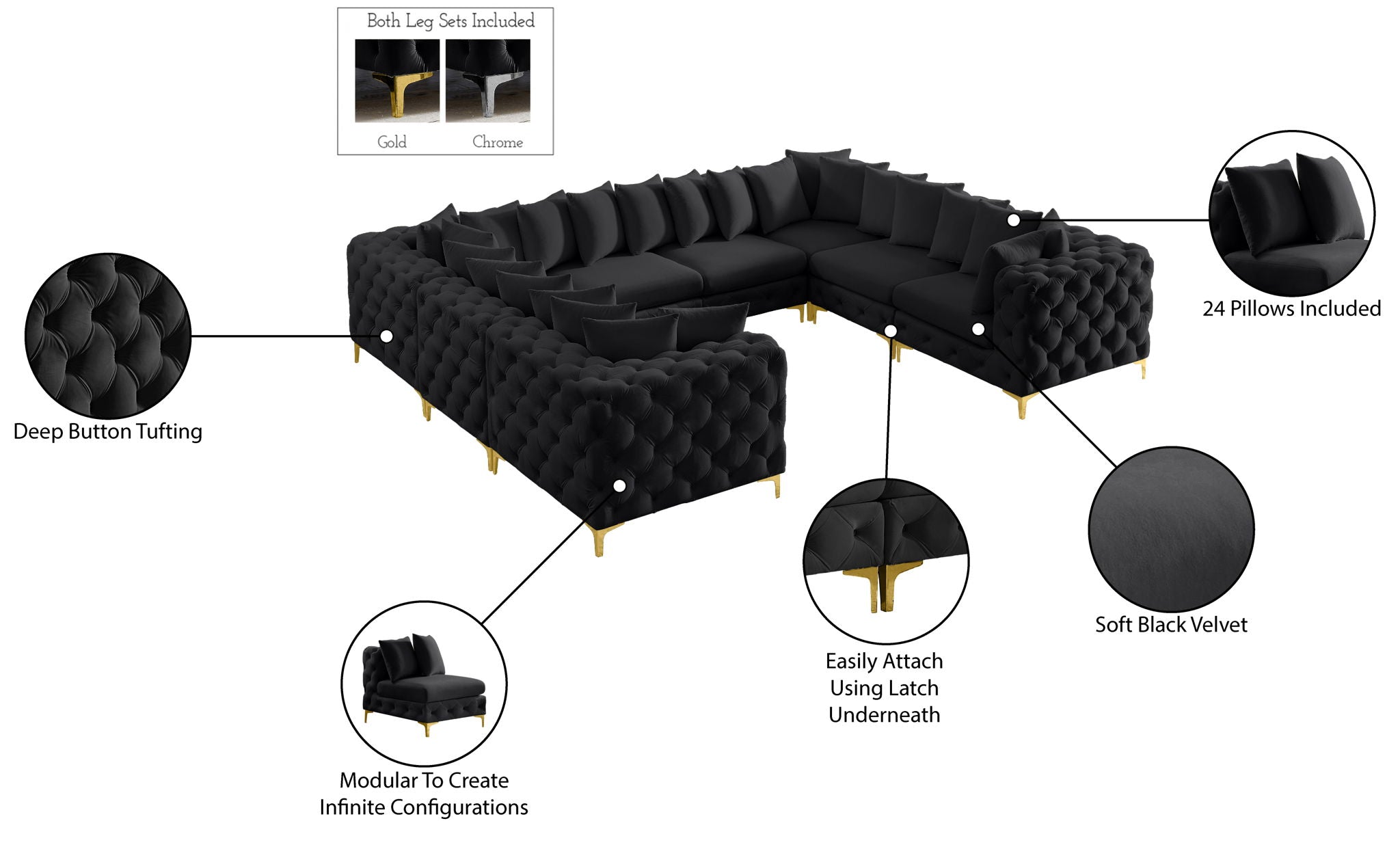 Tremblay - 8 Piece Modular Sectional
