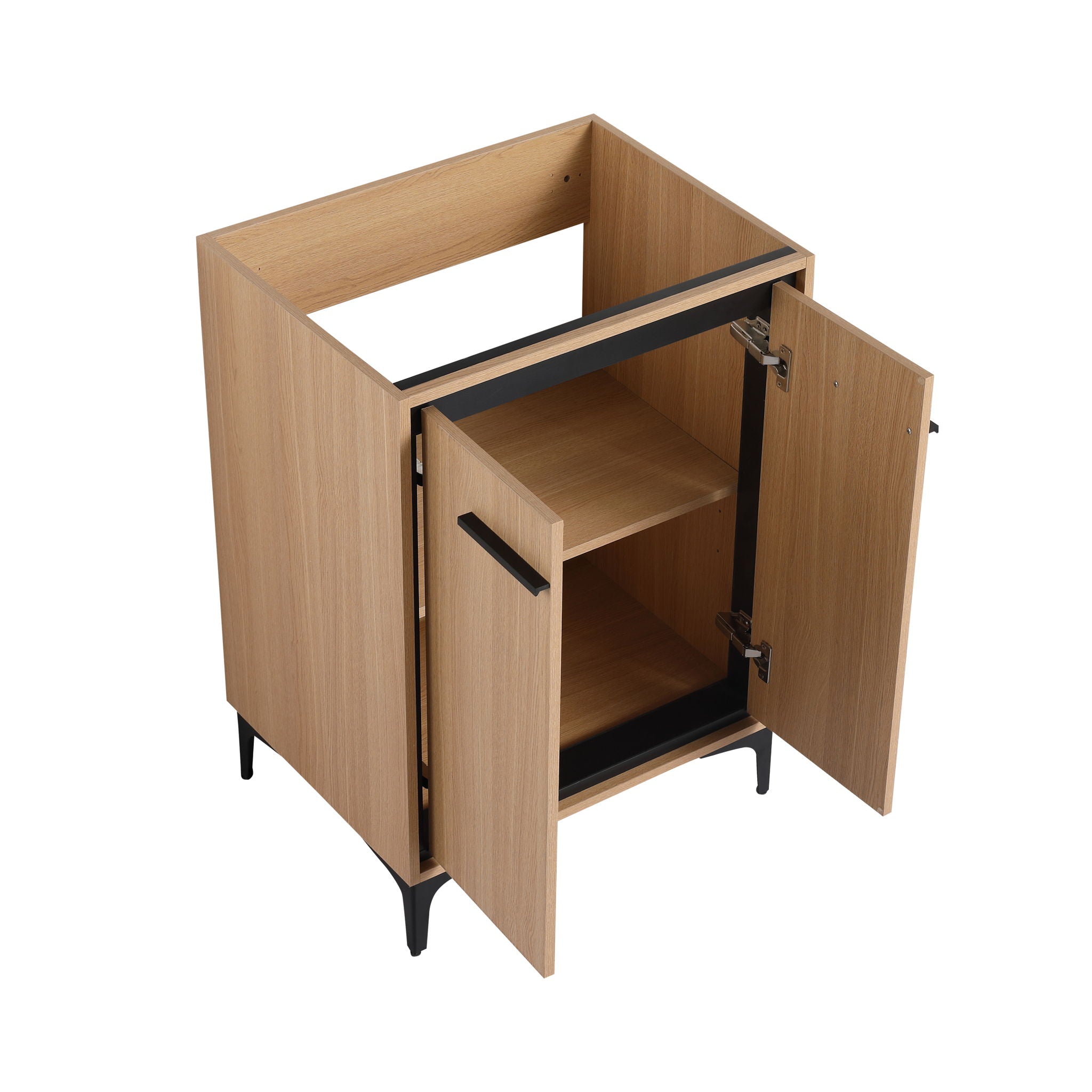 Modern Bathroom Vanity Base With Basin And Storage Cabinet