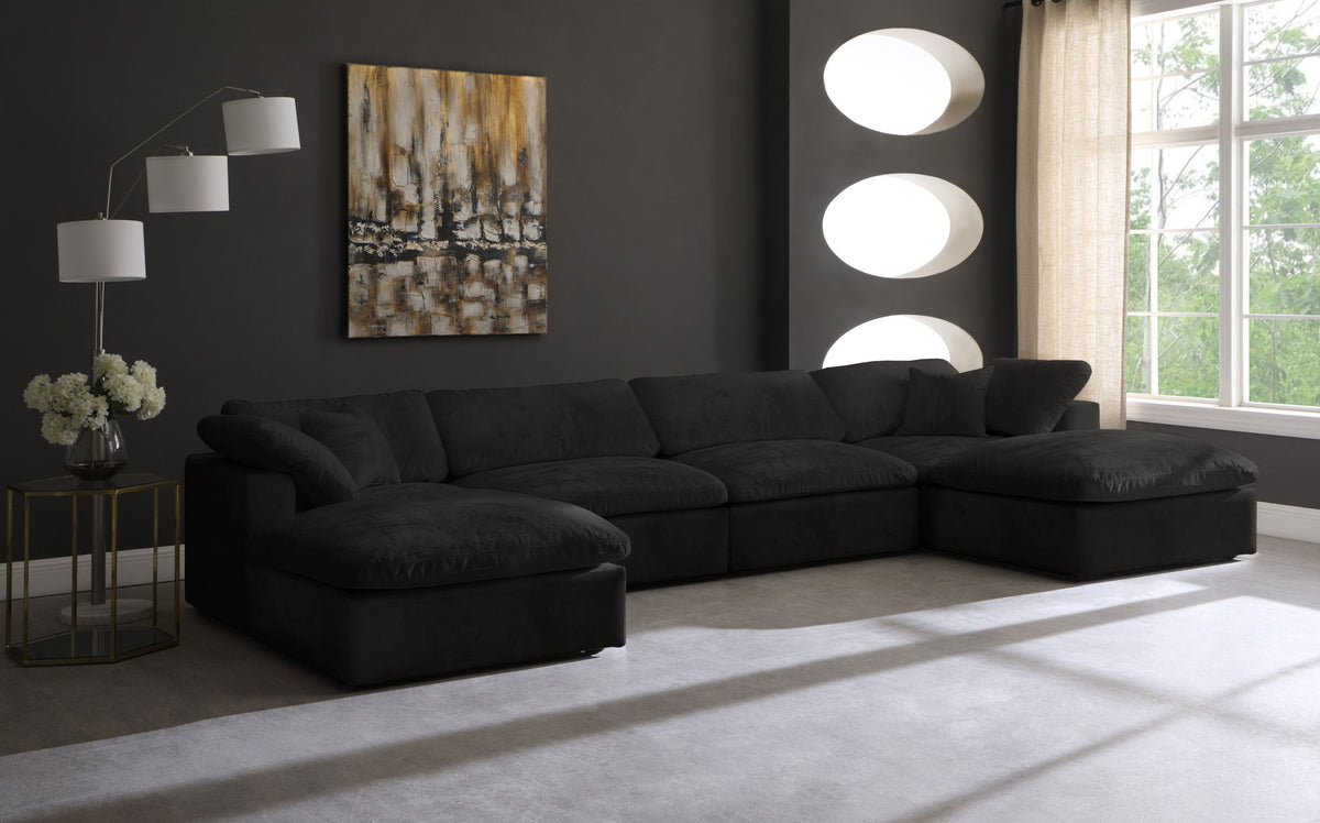 Cozy - 6 Piece Modular Double Chaise Sectional