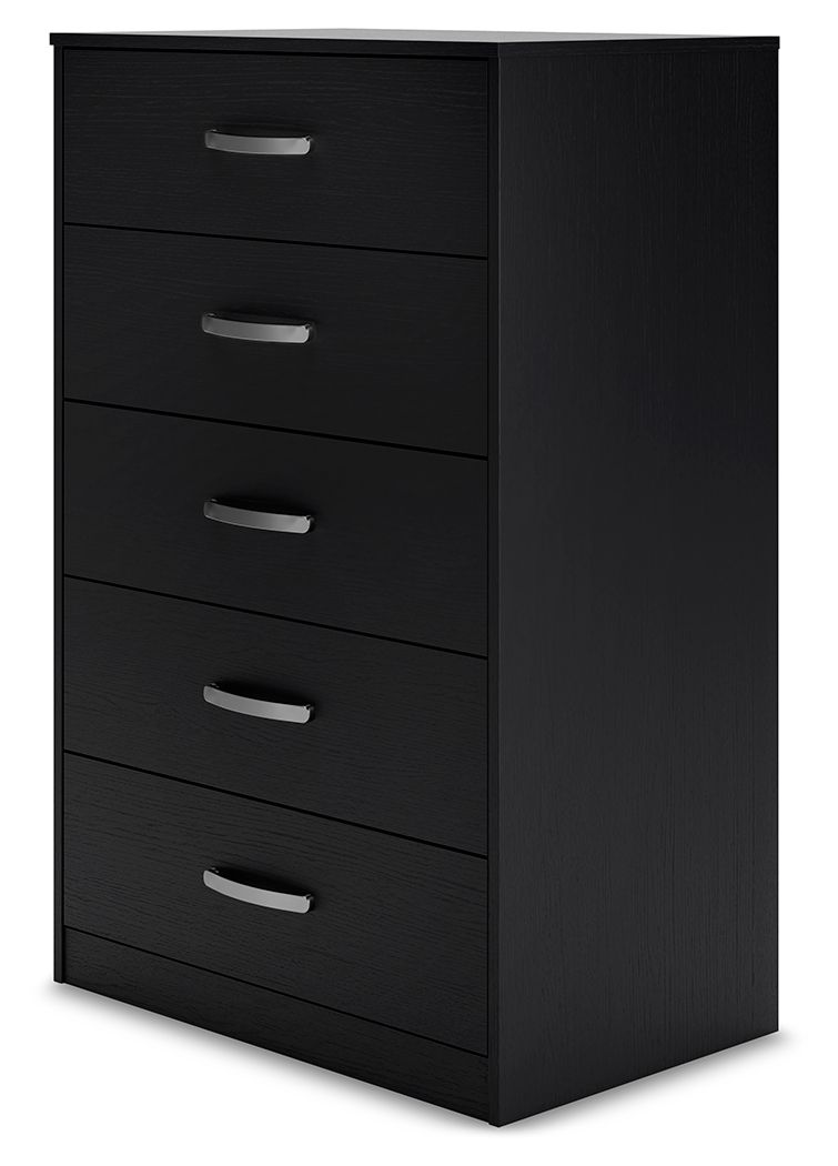 Finch - Five Drawer Chest - 46" Height - Black