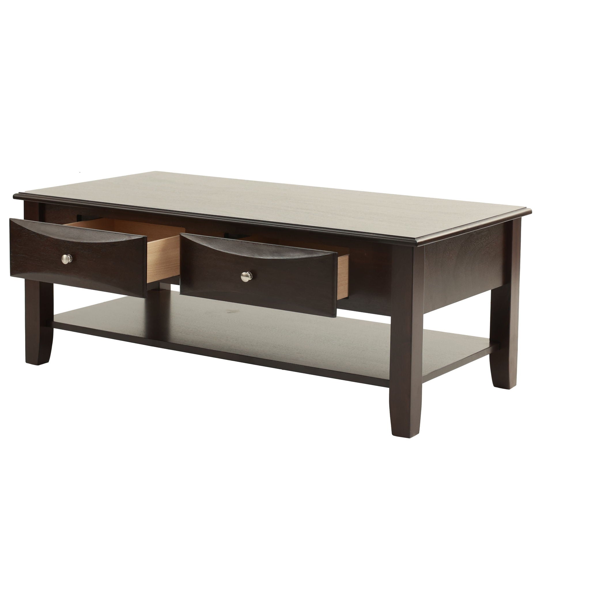Table Set With Drawers And Open Shelf Storage