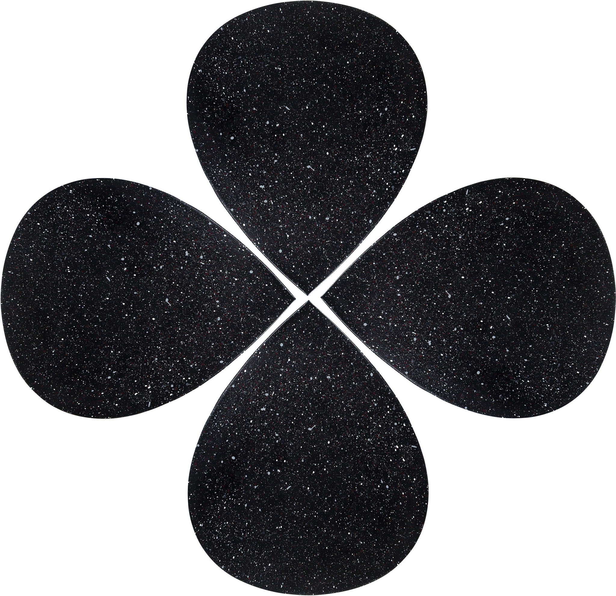 Petal - Coffee Table - Black Terazzo
