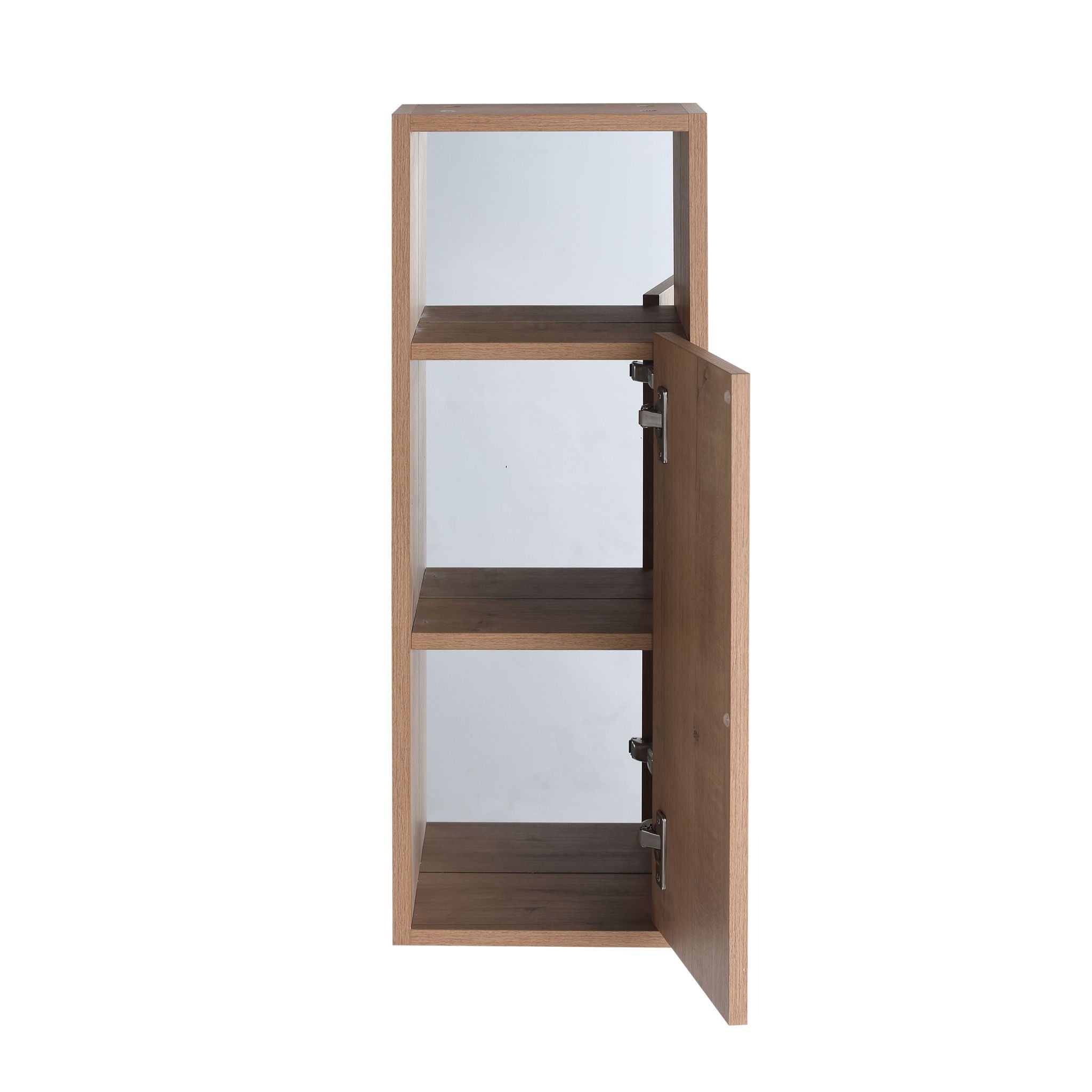 10" Wall Mounted Storage Cabinet, Bathroom Cabinet With Soft Close Door - Imitative Oak