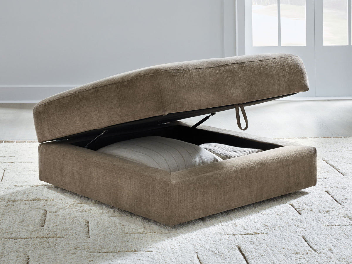 Camellia-Court - Ottoman With Storage - Coffee