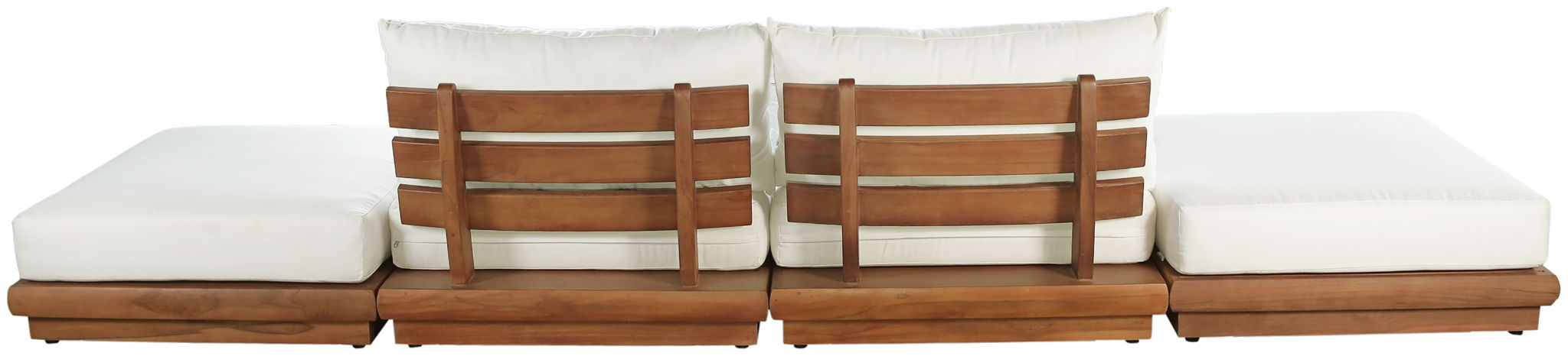 Mirella - 4 Piece Water Resistant Fabric Outdoor Patio Modular Sectional