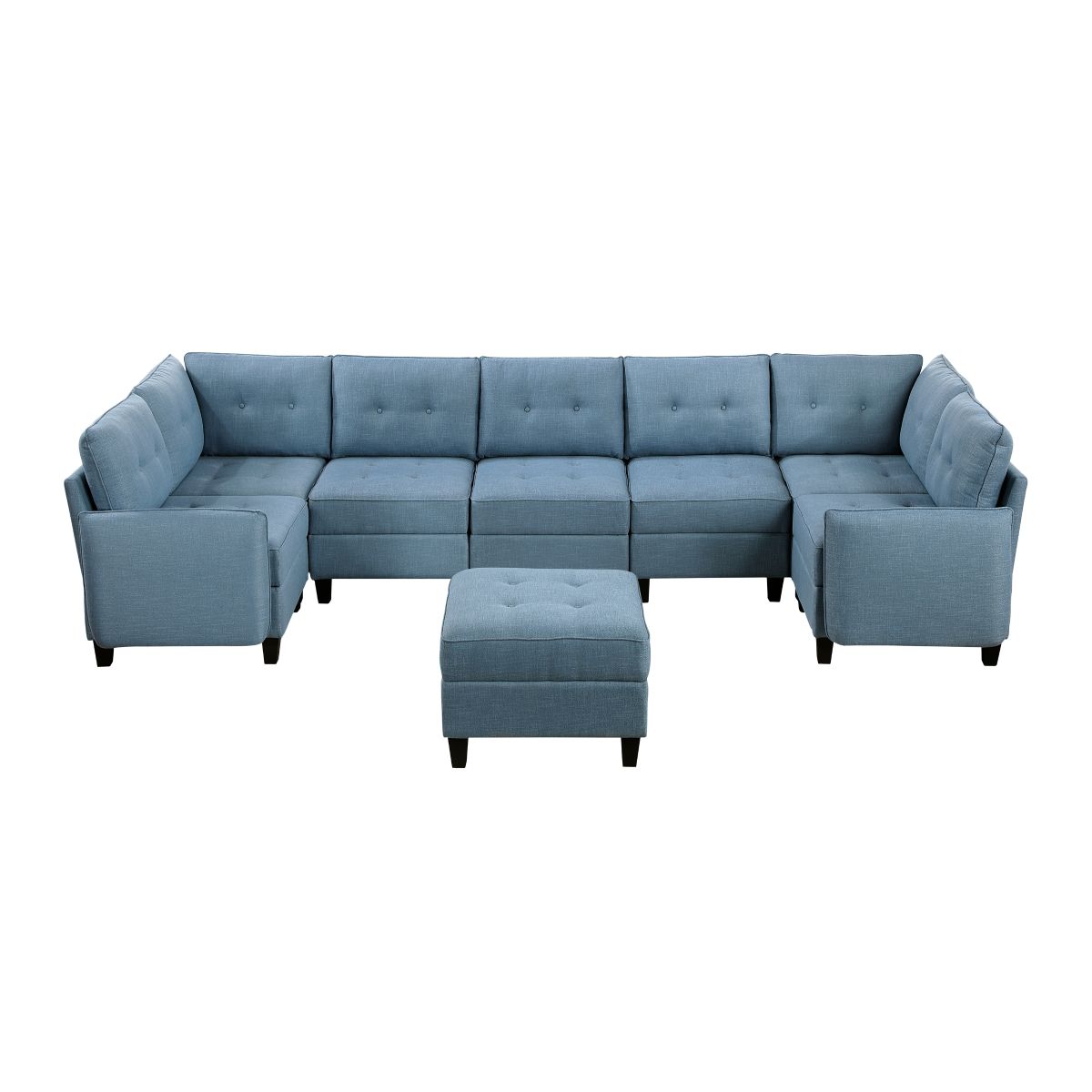 Garren - Sectional With Storage And Ottoman